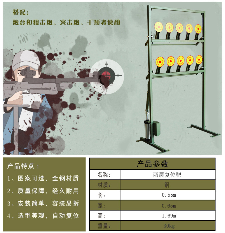 游乐射击靶牌
