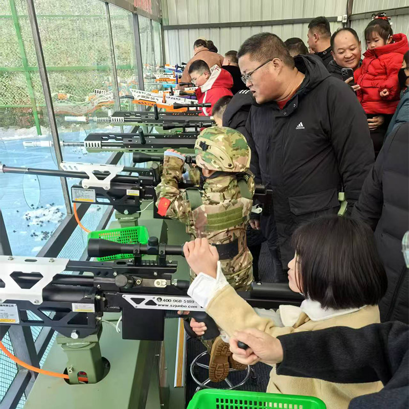 河源东江龙川明星牛仔乐园射击体验馆_深圳市军博游艺设备有限公司