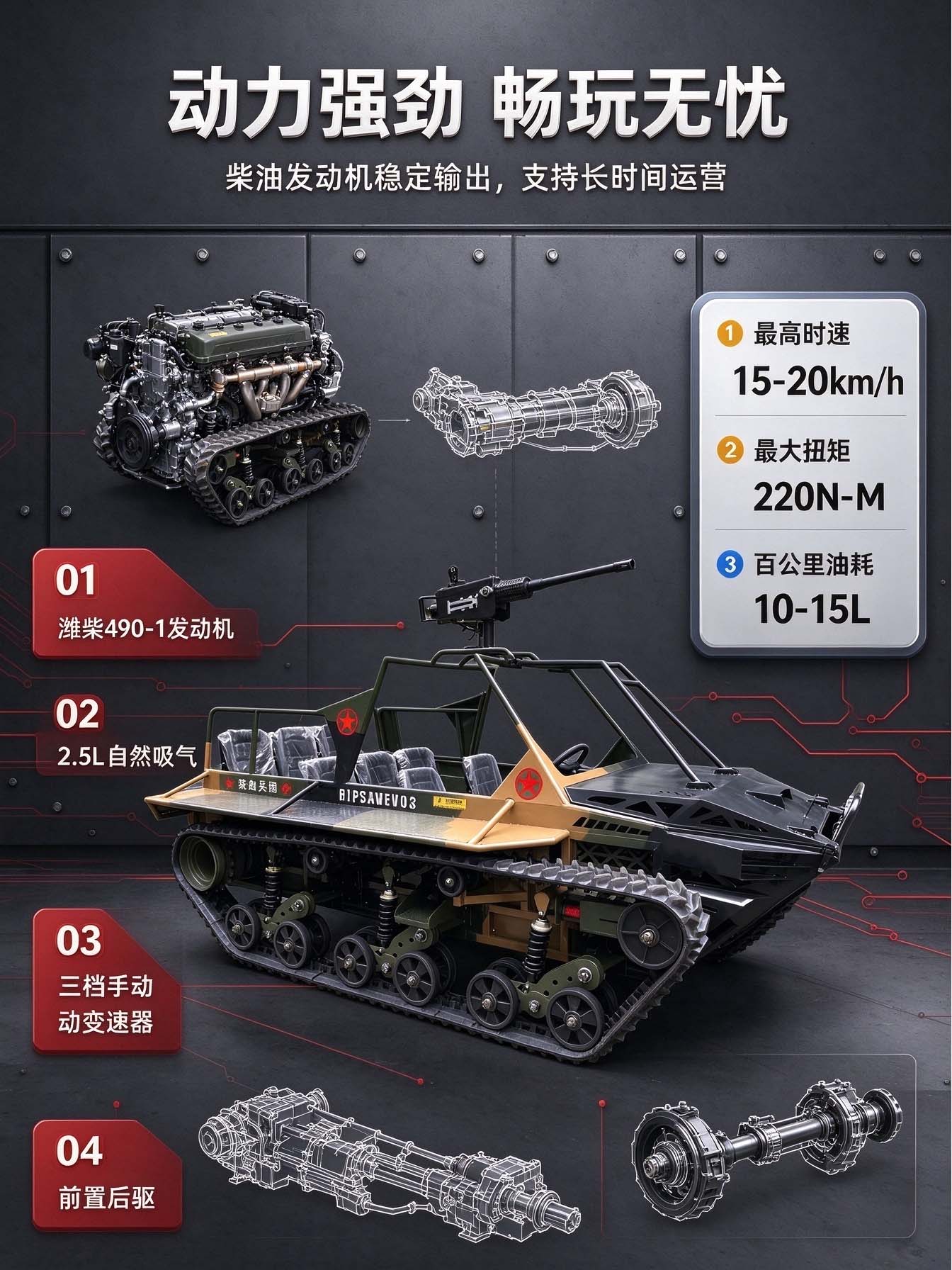 8人位履带战车 8人位履带战车